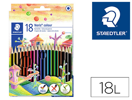 18 lápices de colores Staedtler Noris Colour Wopex ecológico